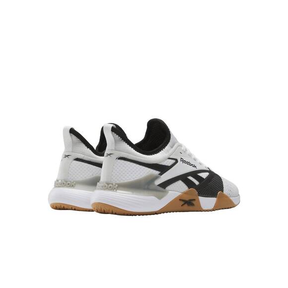 NEW REEBOK unisex nano court training shoes in white/black/grey main image 5